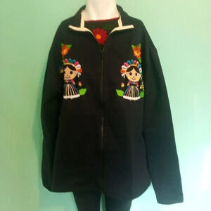 Mexican embroidery jacket size small and medium (X)